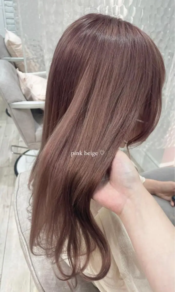 ロング カラー パーマ ヘアアレンジ キッズ ネイル マツエク・マツパ アイブロウ ヘアカラー トリートメント Himawari♡ 柔らかいカラーのヘアスタイル