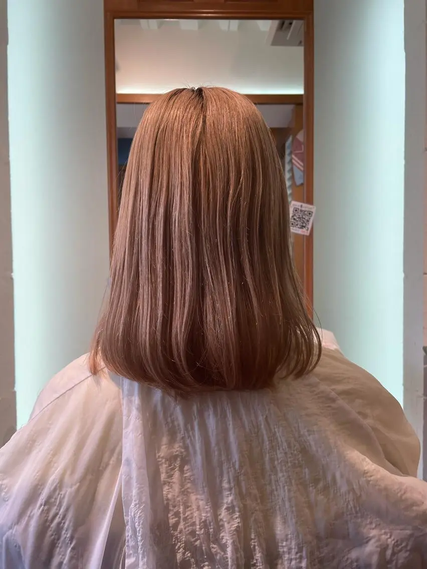 セミロング カラー 東 和史のヘアスタイル