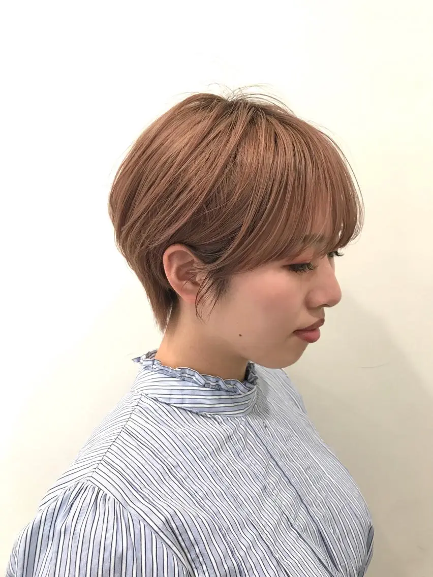 ショート ショートヘア クロスパーマ松永裕久 似合わせカットのヘアスタイル