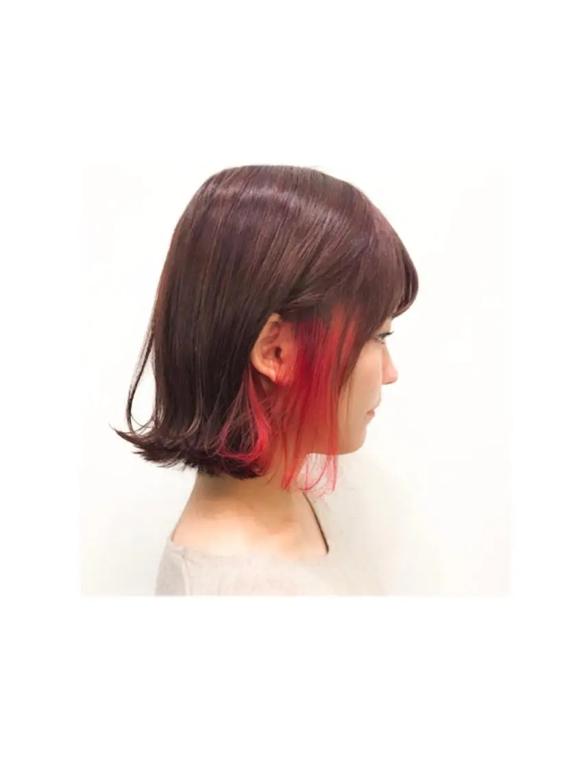 ミディアム カラー ワタベ ハヤト/ トップデザイナーのヘアスタイル