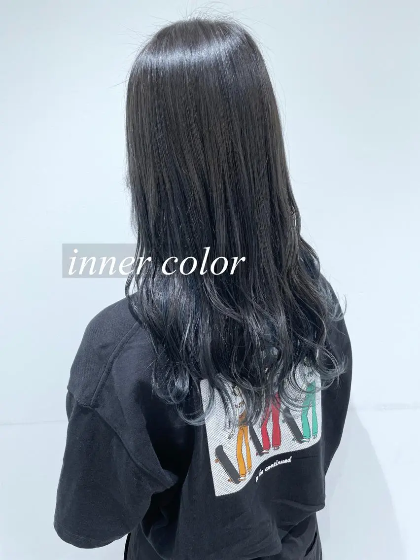 ロング カラー ブリーチ ブルーカラー イルミナカラー カット ヘアカラー トリートメント 【髪質改善】 kasumi🌷🌷のヘアスタイル