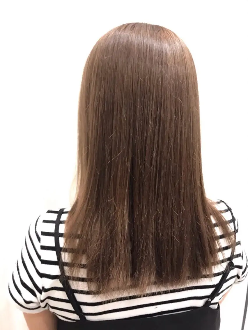 ロング カラー 黒髪 ブリーチ ✨美髪矯正の専門家✨ 髪質改善 松村のヘアスタイル