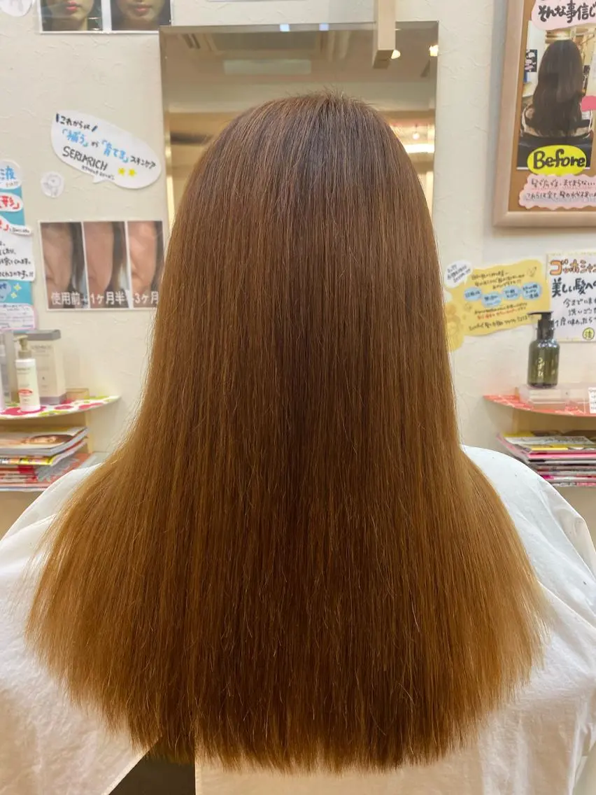 ロング 縮毛矯正 カット 縮毛矯正 縮毛矯正モデル募集中 美容室HATSUのヘアスタイル