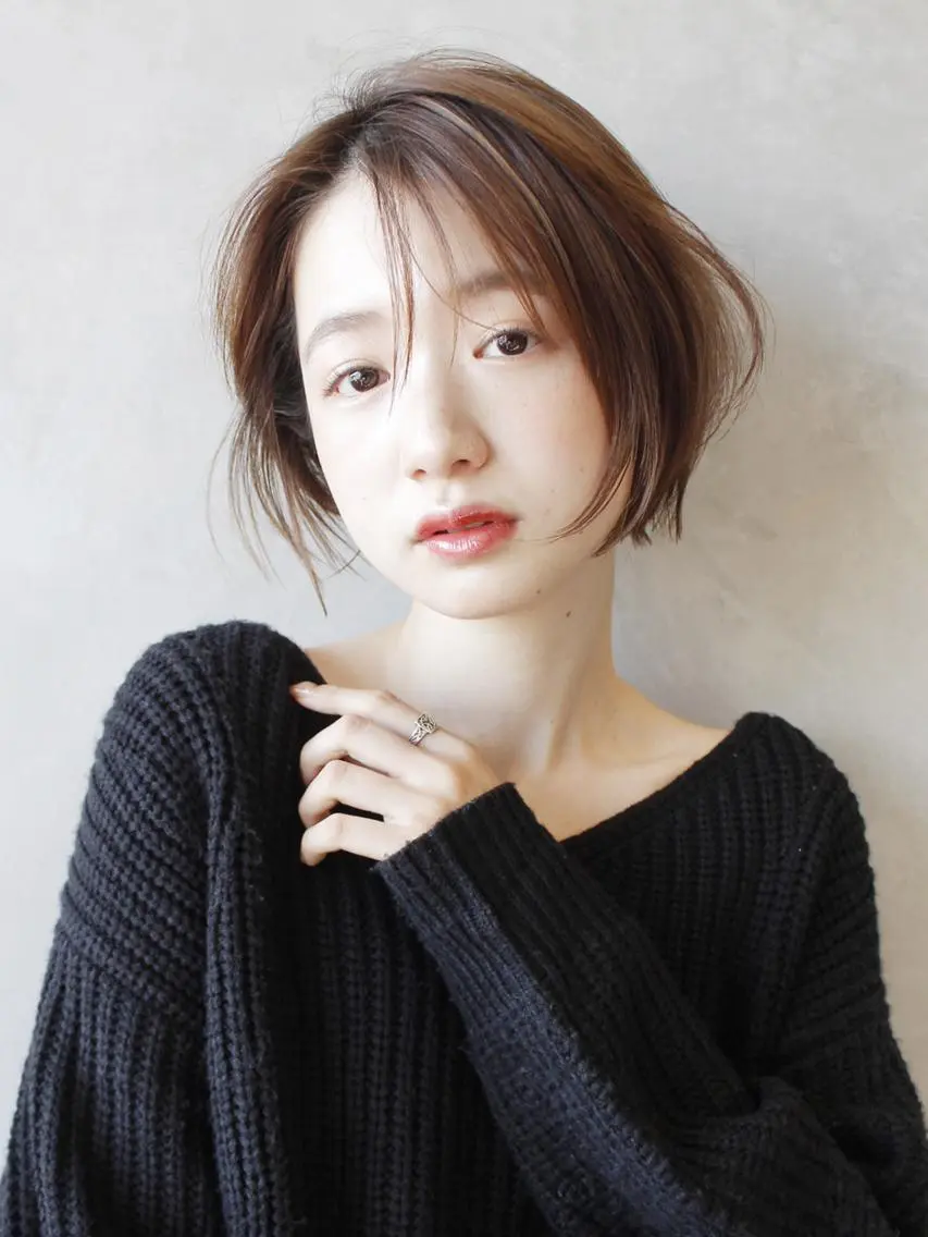 ショート カラー パーマ ヘアアレンジ ボブ ITbyALBUM 中野店のヘアスタイル