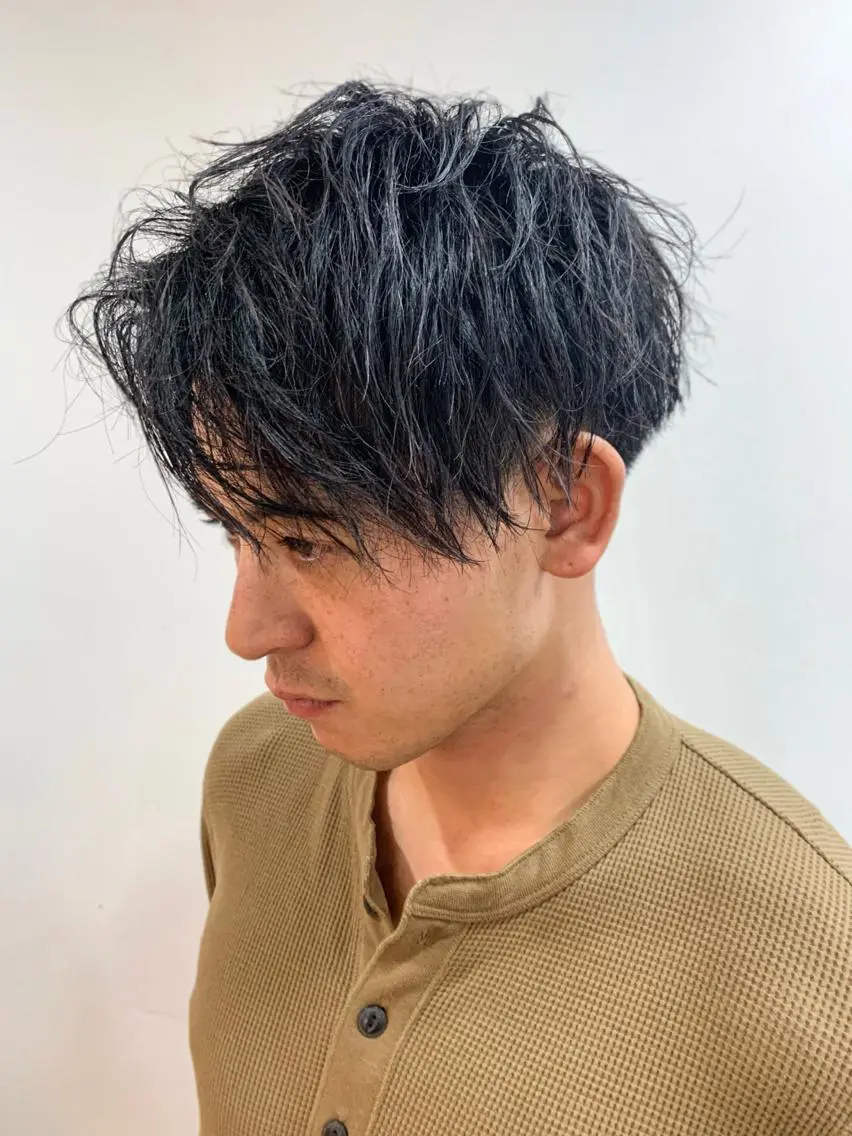 ショート パーマ ヘアアレンジ メンズ メンズスタイル ly本厚木のヘアスタイル