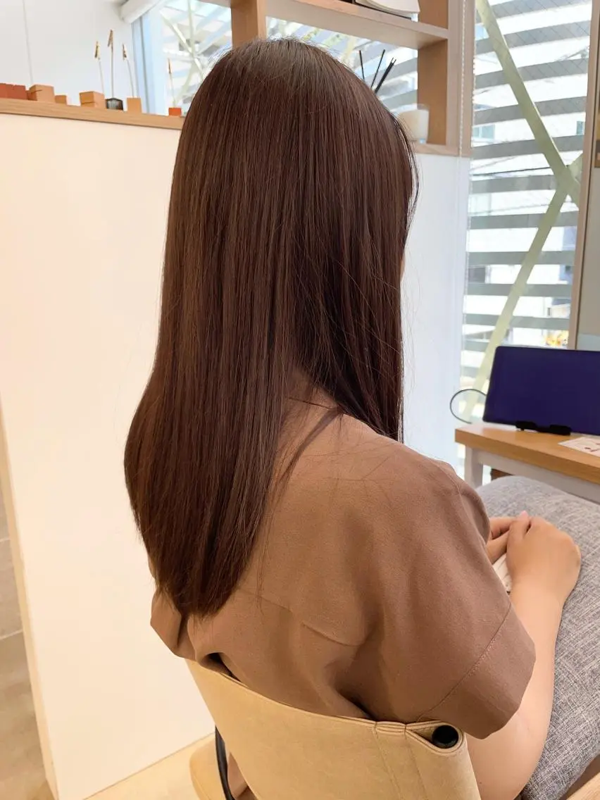 セミロング カラー ヘアアレンジ 杉野 凜のヘアスタイル
