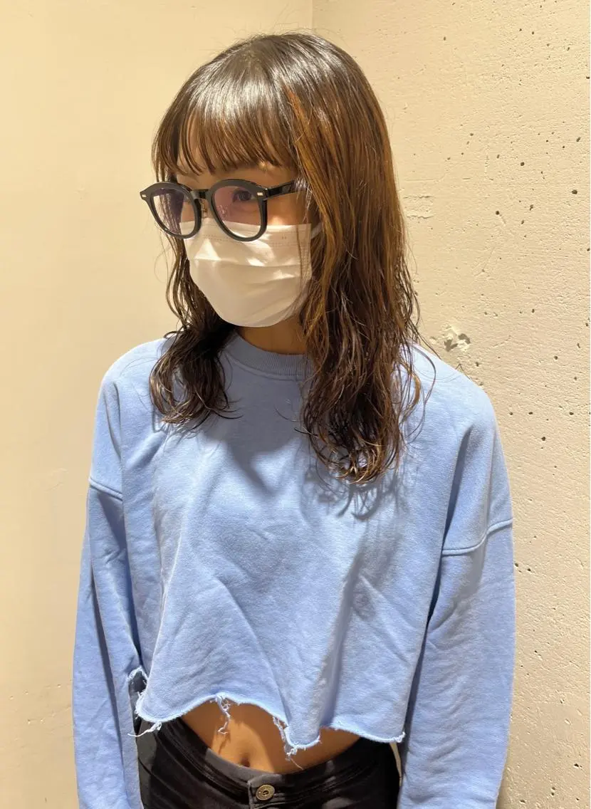 パーマ カット パーマ 🦩レイヤー|透明感 カラー🦩makoのヘアスタイル
