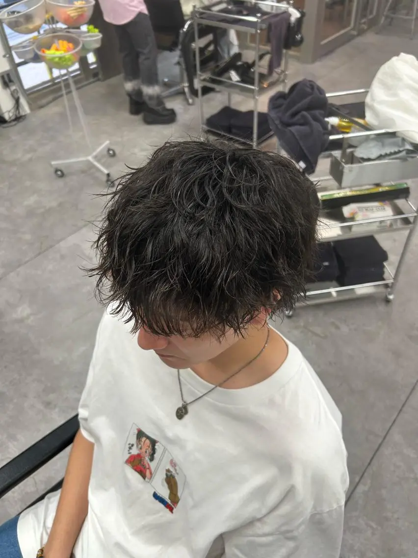 メンズ カット パーマ パーマ支持率No.1 ❤️🔥安成弾のヘアスタイル
