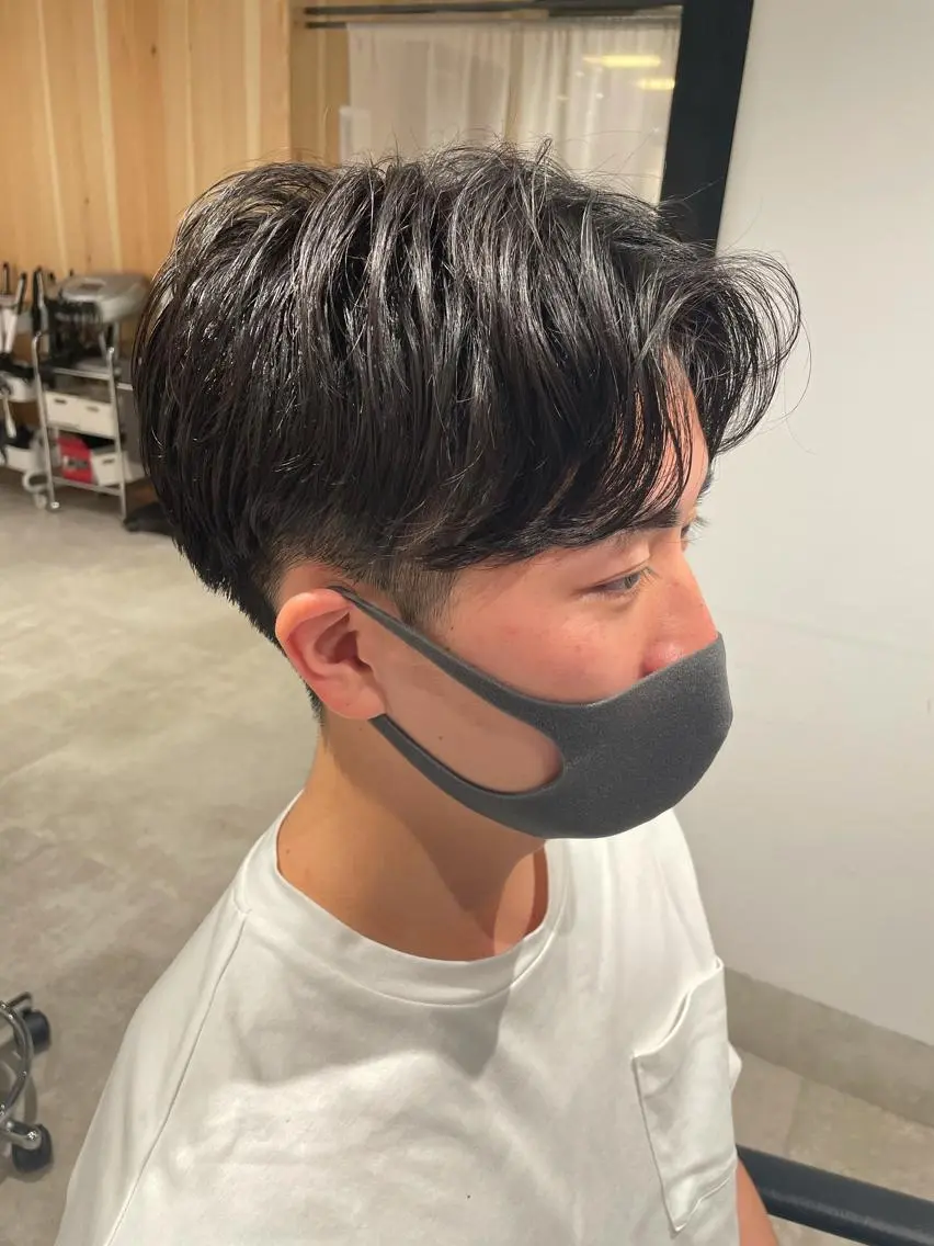 ショート カラー パーマ ヘアアレンジ メンズ パーソナルカラー合わ せたカラー🤍なつみのヘアスタイル