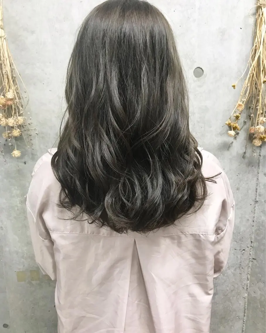 セミロング カラー アッシュ イルミナカラー Satsuki ✂︎♡のヘアスタイル
