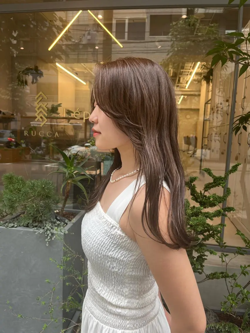 ロング カラー 韓国好き🇰🇷 美容師MIKUのヘアスタイル