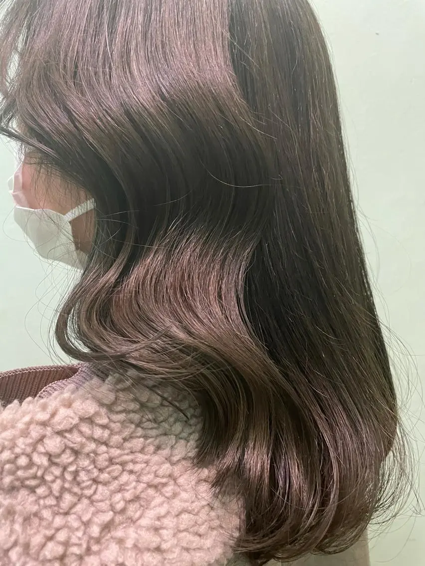 ミディアム オルチャンヘア モテ髪🎀aoi/ ヘアメ/カラー/池袋のヘアスタイル