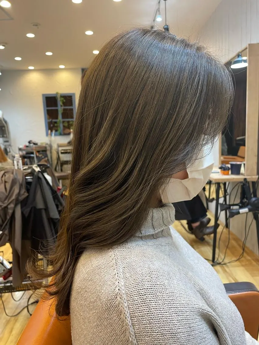 セミロング カラー ♡ yumaのヘアスタイル