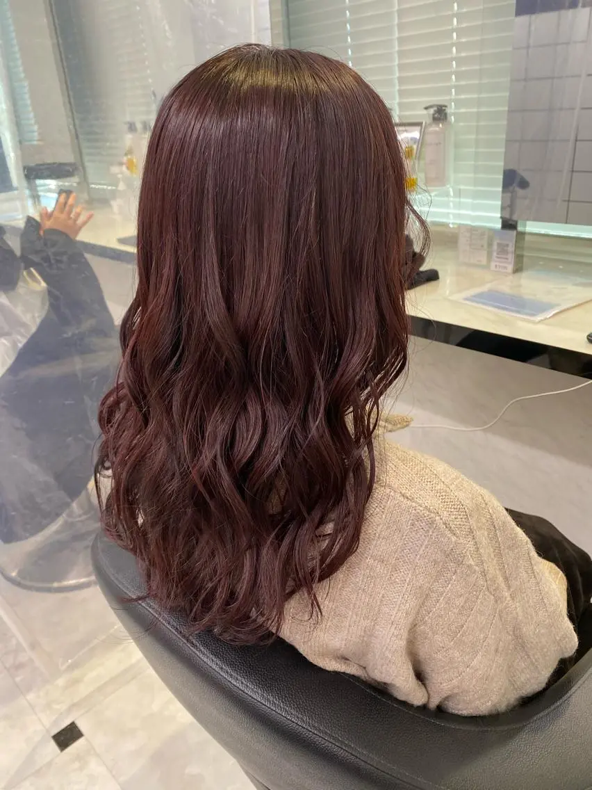 ロング カラー ヘアカラー トリートメント ヘッドスパ ヘアセット レイヤーダブルカラー KYONのヘアスタイル