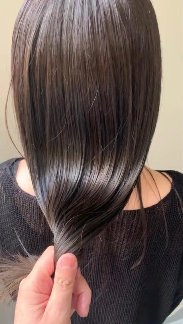 セミロング 吉田 淳則のヘアスタイル