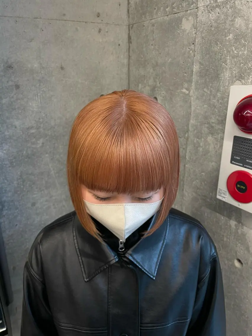 ミディアム カラー カット ヘアカラー トリートメント 佐伯 和佳のヘアスタイル