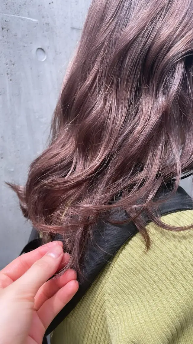 ミディアム ヘアカラー トリートメント minatsu 東京の技術を京都でのヘアスタイル