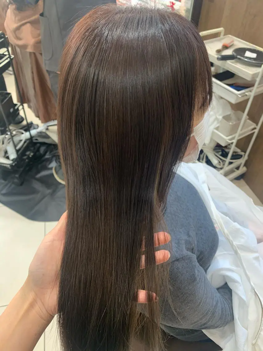 セミロング 美髪×縮毛矯正 水上真由美😘のヘアスタイル