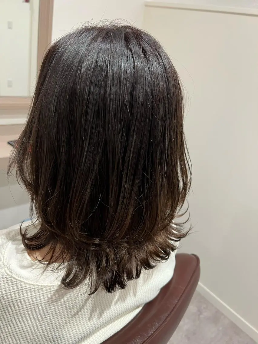 ミディアム ヘアカラー 井上 美春のヘアスタイル