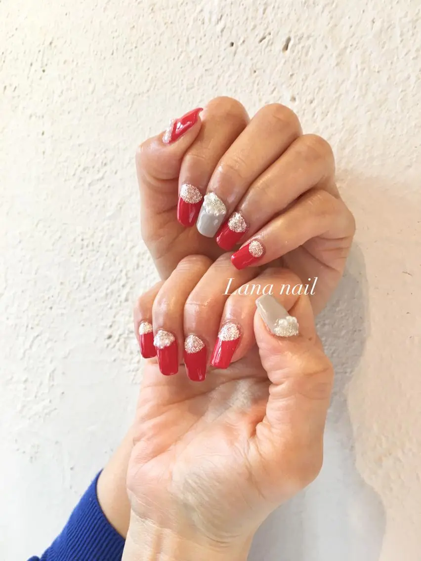 ネイル ラメ(グリッター) ハンドネイル Lana nailのネイルデザイン