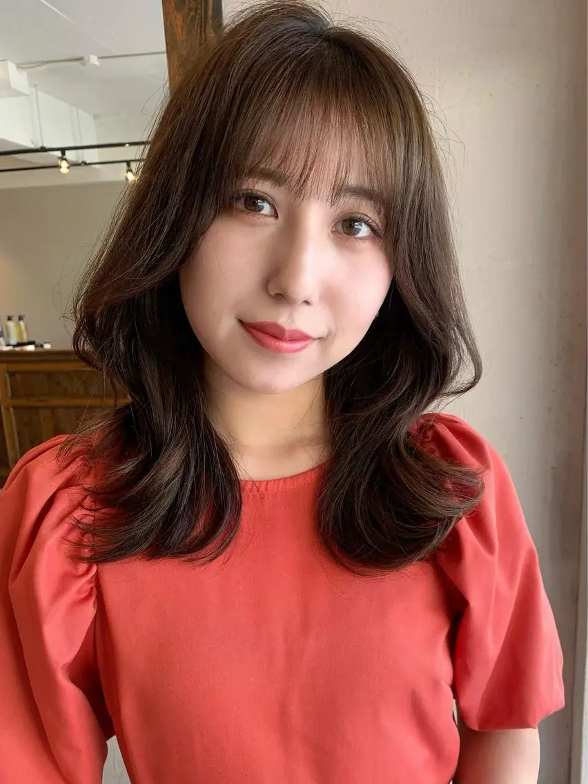 ミディアム カラー カット ヘアカラー トリートメント 縮毛矯正特化✂︎ YUKAのヘアスタイル