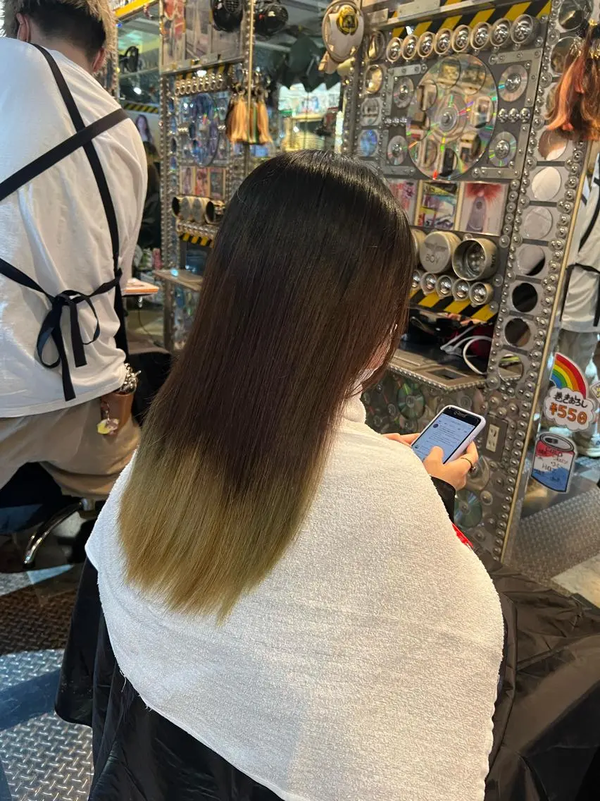 ロング カラー カット ヘアカラー KOYA ｺﾔのヘアスタイル