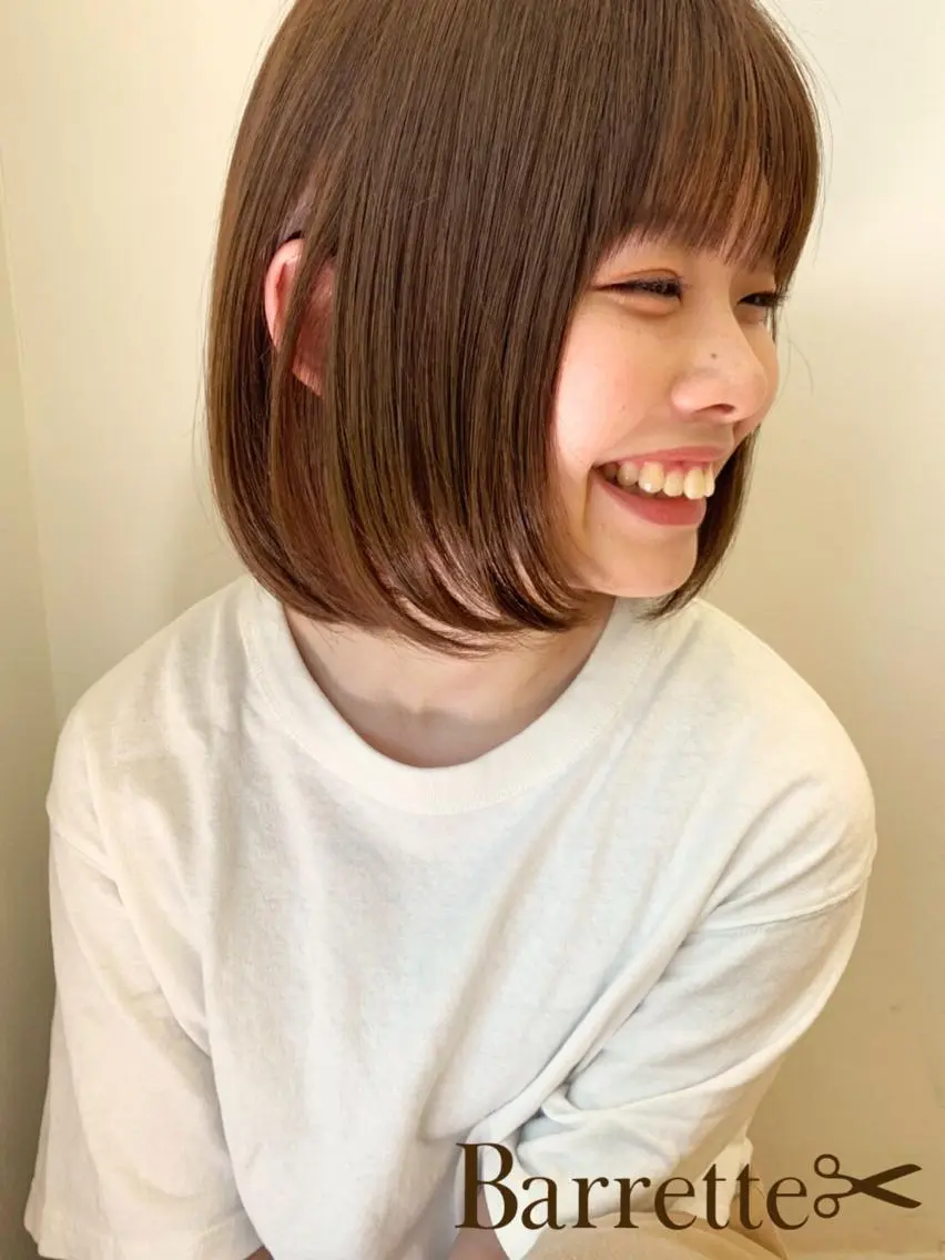 ミディアム ヘアカラー トリートメント Honda Chikaのヘアスタイル