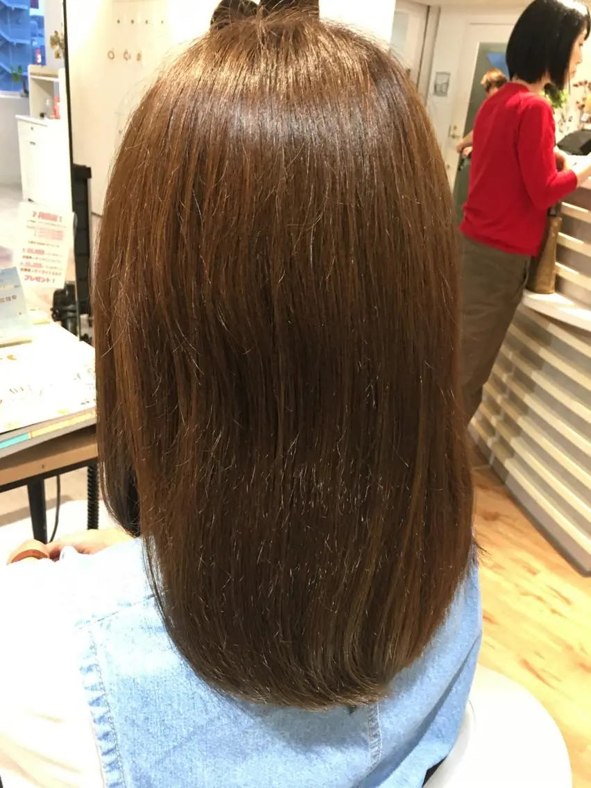 ミディアム カラー 金子 富士のヘアスタイル
