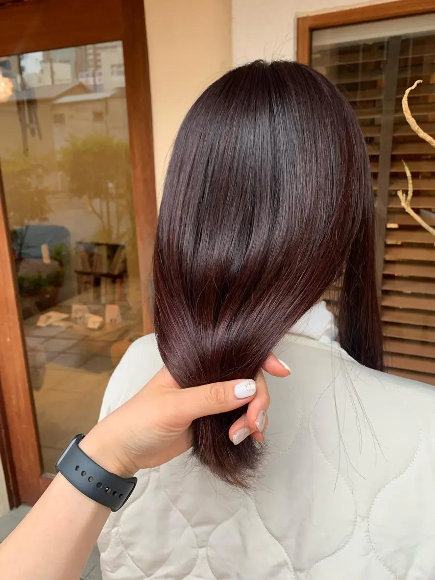 セミロング カラー ヘアアレンジ トリートメント putri 川邉 優花のヘアスタイル