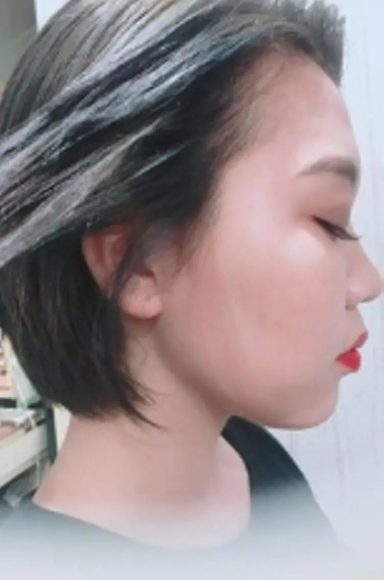 ロング カラー パーマ ヘアアレンジ チビ編み込みエクステ シールEXどぅ〜すのヘアスタイル