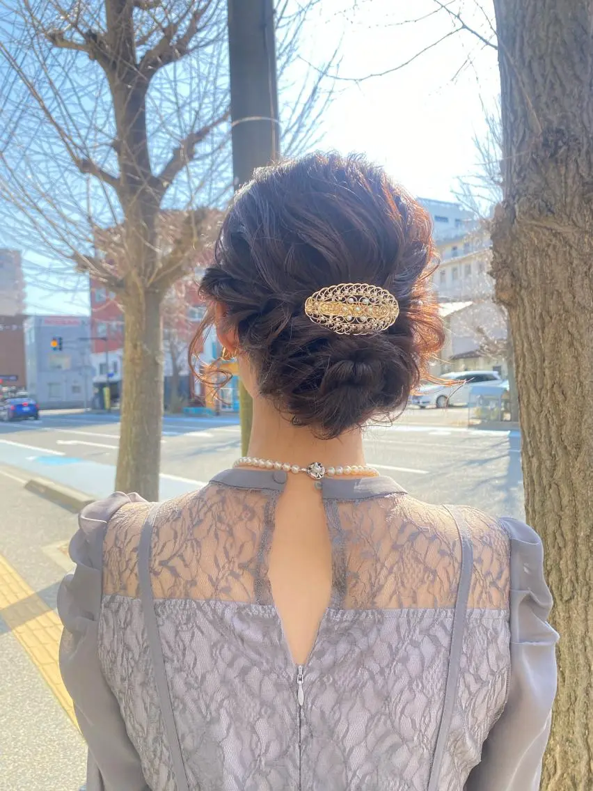 ヘアアレンジ ヘアセット 小日向 沙織のヘアスタイル