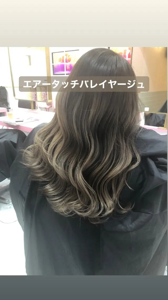 ロング カラー ヘアカラー トリートメント 店長 小池アキトのヘアスタイル