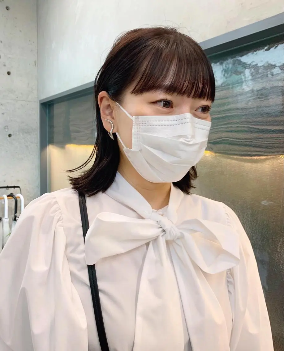 ミディアム カラー 透明感カラー カット パーマ sakoda shunkiのヘアスタイル