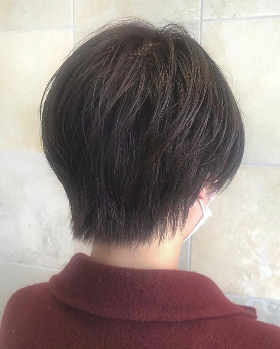 ショート カラー カット ヘアカラー トリートメント 田中 あかねのヘアスタイル