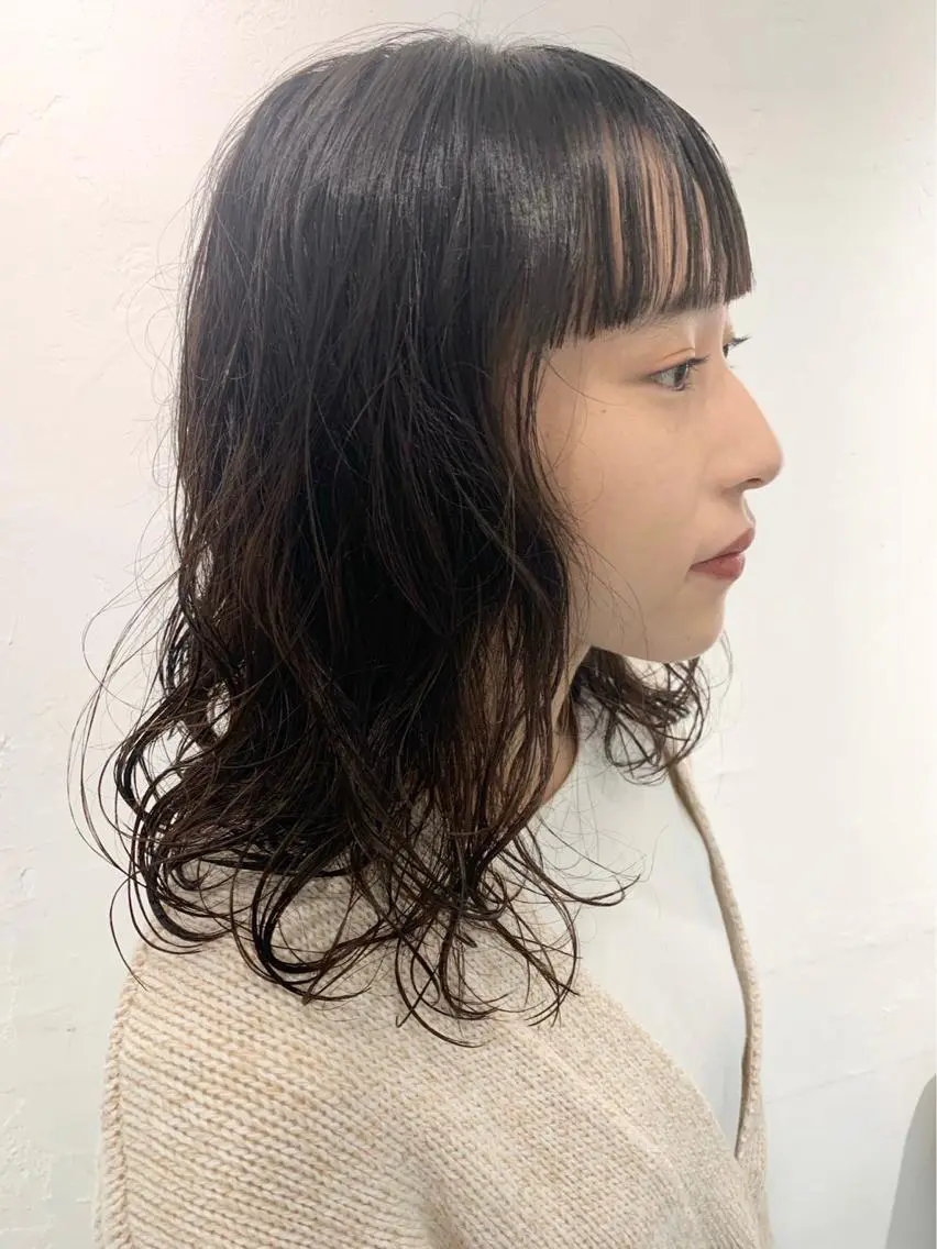 ミディアム パーマ 🐝 hachi🐝のヘアスタイル
