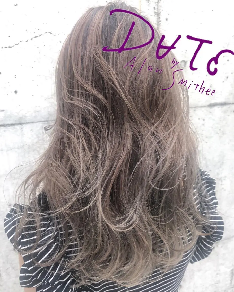 ロング カラー パーマ ヘアアレンジ メンズ キッズ ネイル マツエク・マツパ レイヤー/顔周り 韓国ヘア森田和貴のヘアスタイル