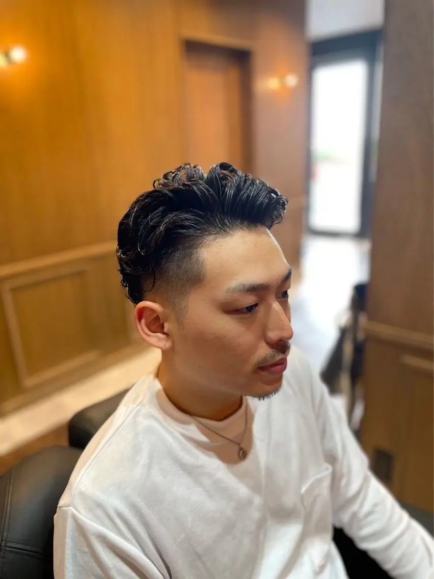 ショート メンズ カット ヘアカラー 本町No1カット集団 AFROのヘアスタイル