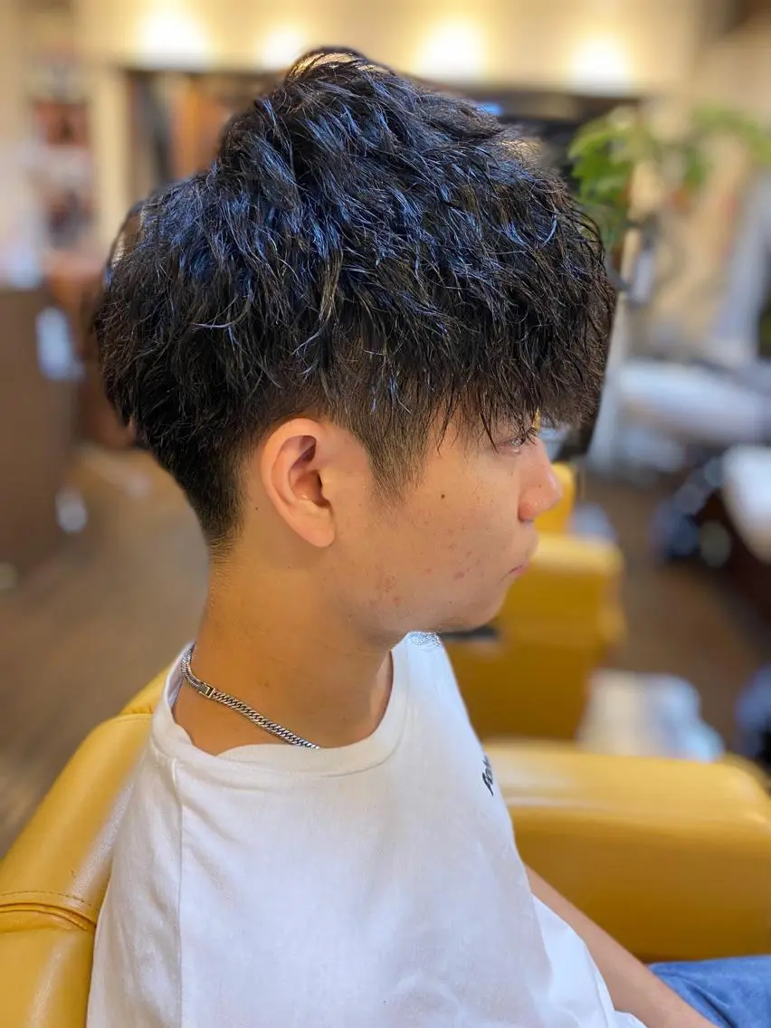 パーマ メンズ カット パーマ 【コテパーマ】イトウ シンゴのヘアスタイル
