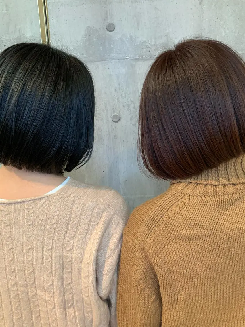 ショート カラー ボブ ﾊｲﾄｰﾝ/ｼｮｰﾄ 村上淳乃🐥のヘアスタイル