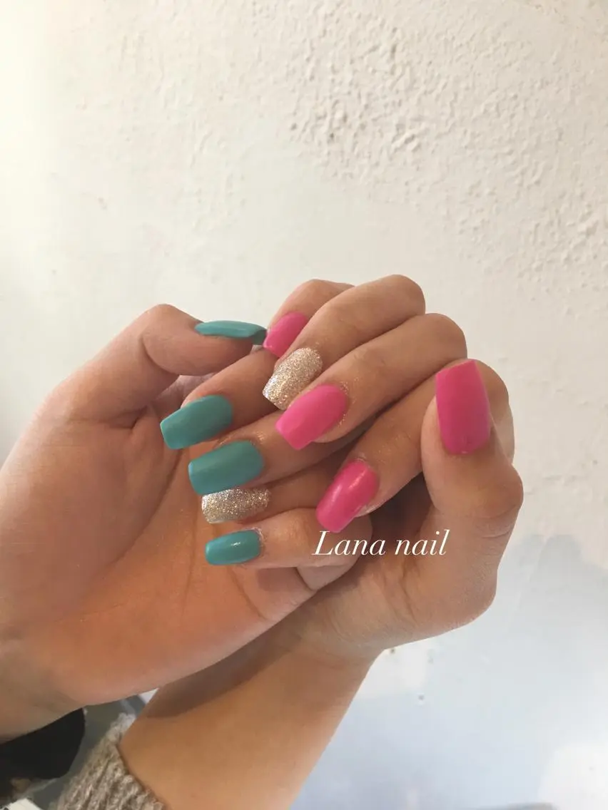 ネイル マットネイル ハンドネイル Lana nailのネイルデザイン