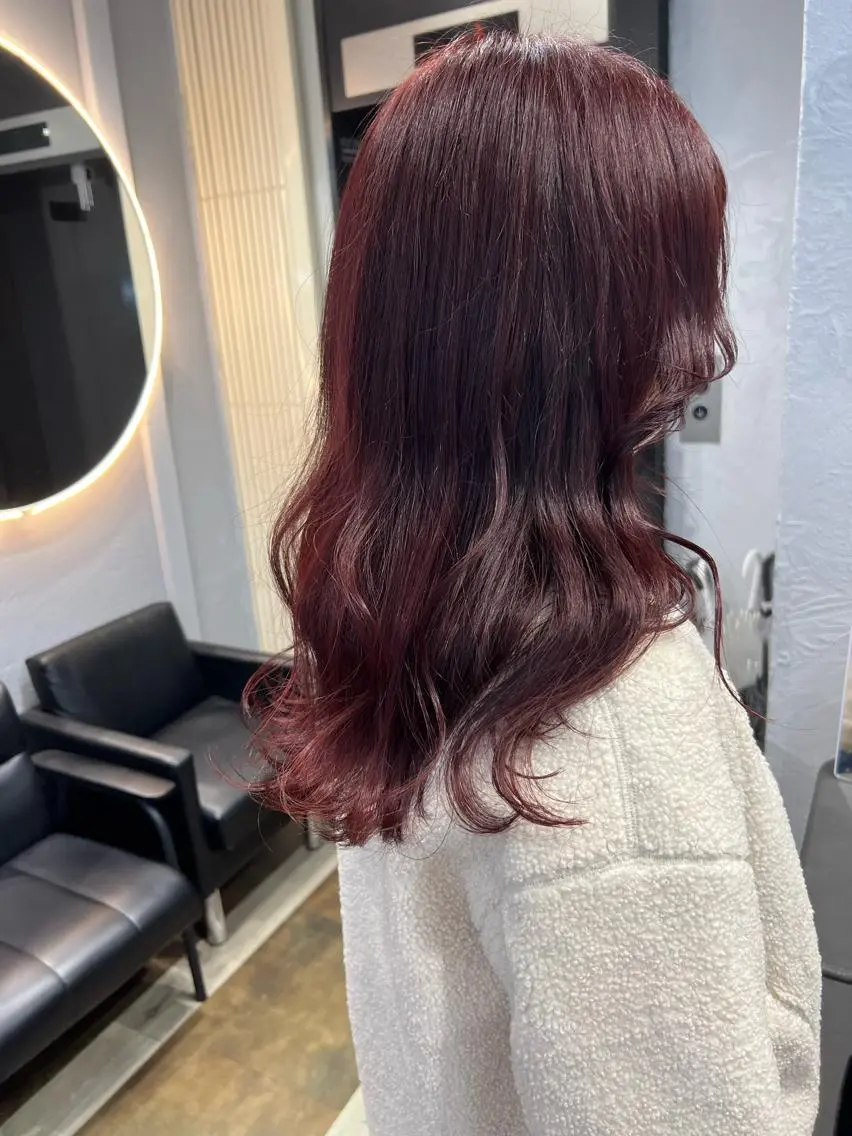 ロング カット ヘアカラー maya🇰🇷韓国 レイヤー/顔まわりのヘアスタイル