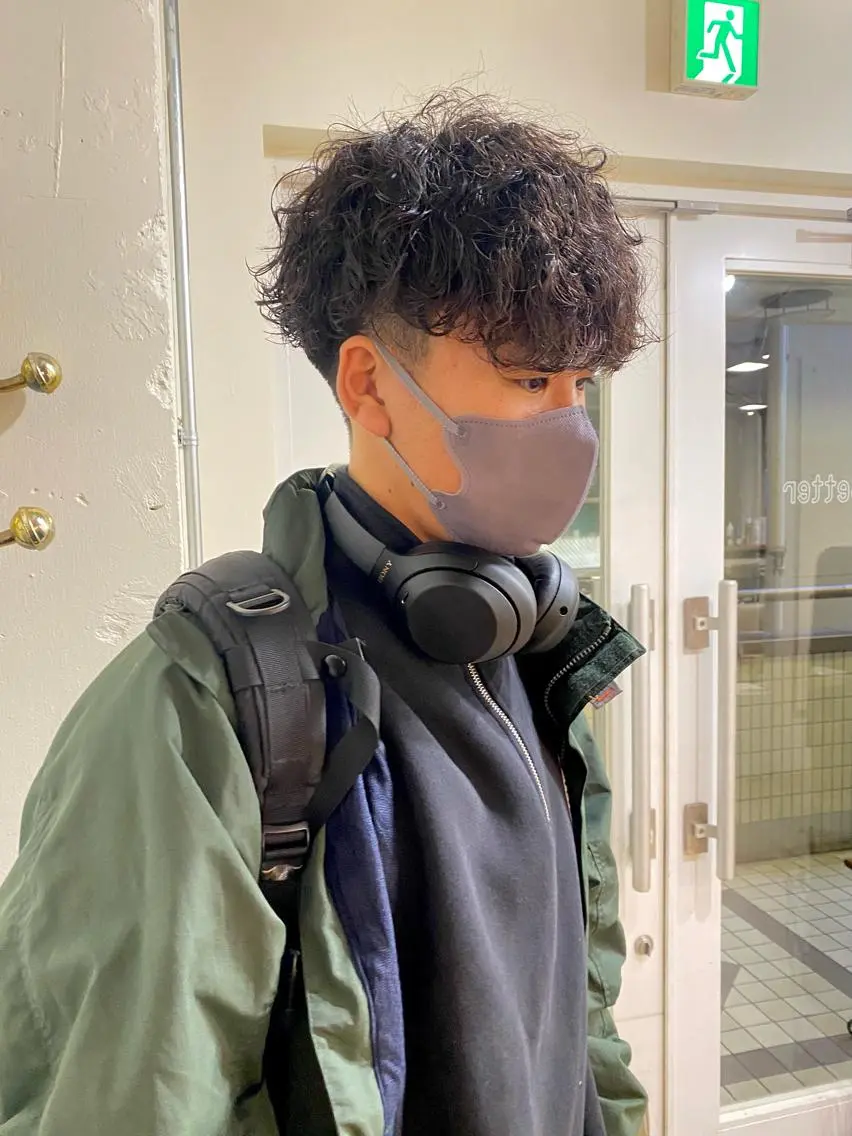 パーマ メンズ 竹内 柚子のヘアスタイル