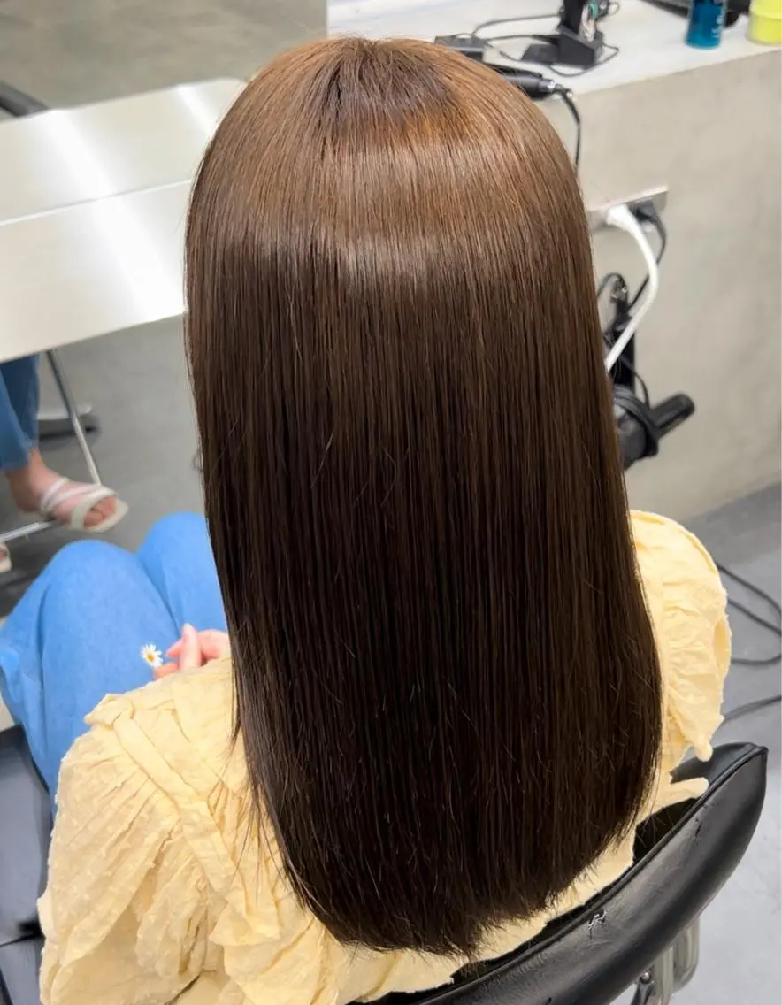 セミロング 縮毛矯正 松下 友希 【fifth】のヘアスタイル