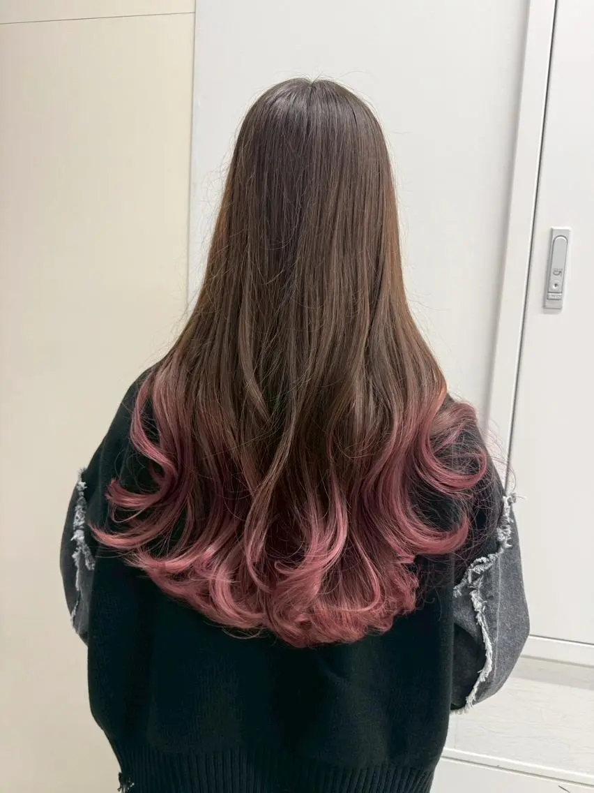 カラー ロング ヘアカラー トリートメント 【公式】amble luxe池袋東口🩷のヘアスタイル