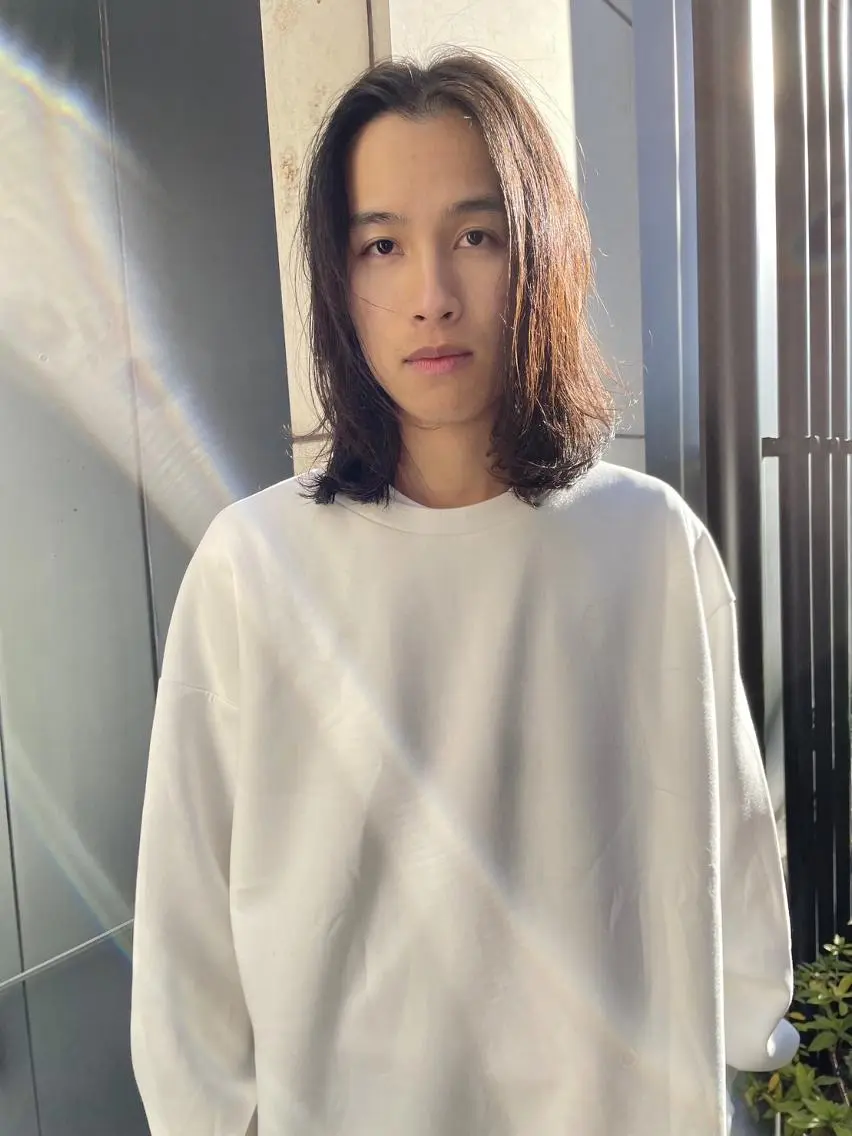 ショート パーマ メンズ ショートボブ メンズブリーチ メンズハイライト メンズインナーカラー メンズ韓国風 カット KOUSUKE /レイヤーカットのヘアスタイル