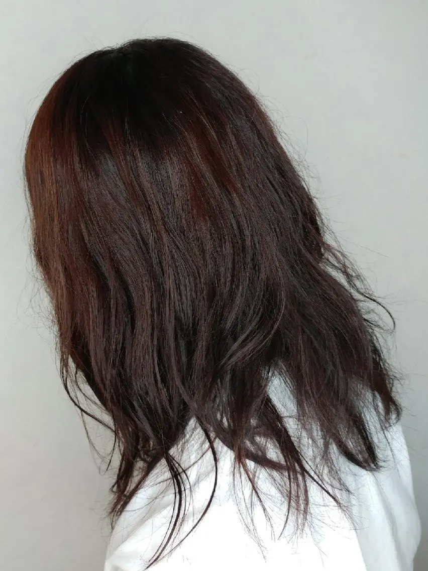ロング カラー パーマ Cecilhair 店長松本のヘアスタイル