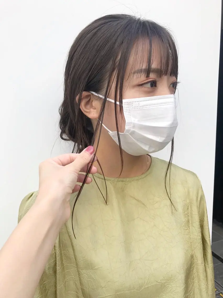 セミロング カラー グレージュ ショート特化 /天神大名/ハルナのヘアスタイル