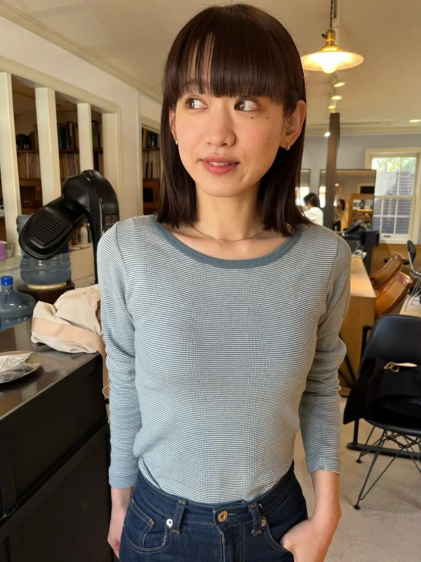 ミディアム カラー eri kinjoのヘアスタイル