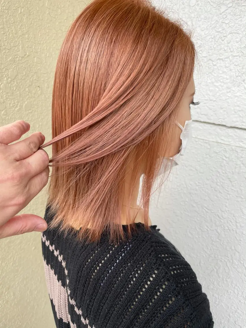 ミディアム カラー ヘアカラー レイヤーカット匠 イソザキノリユキのヘアスタイル