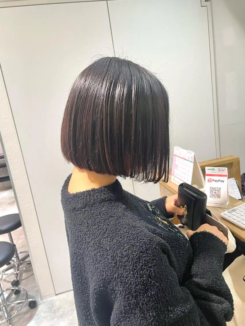 ショート カラー カット ヘアカラー 田中大星 /ボブ 縮毛矯正のヘアスタイル